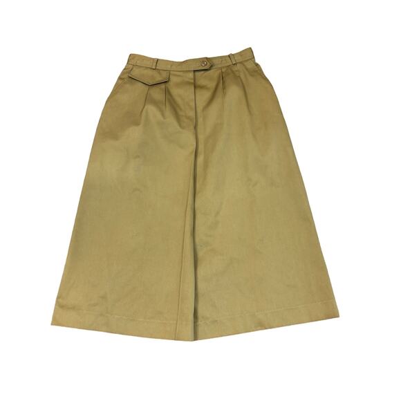 Calvin Klein Dresses & Skirts - Vintage 70s Calvin Klein Pleated A Line Khaki Skirt Women's 10 Academia Twee